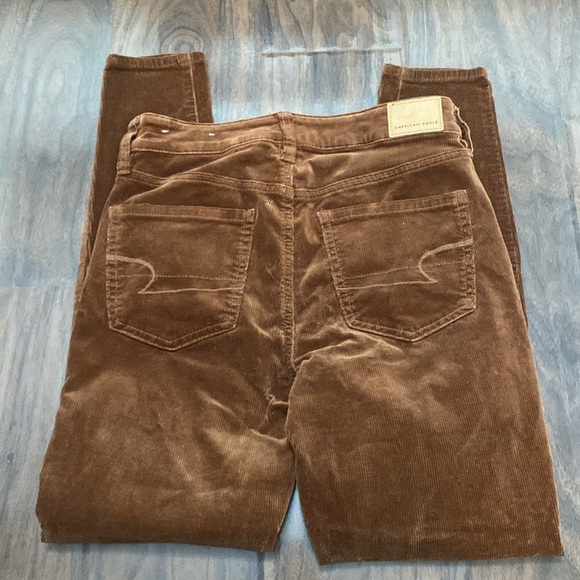 American Eagle brown corduroy skinny leg pants - Picture 6 of 7